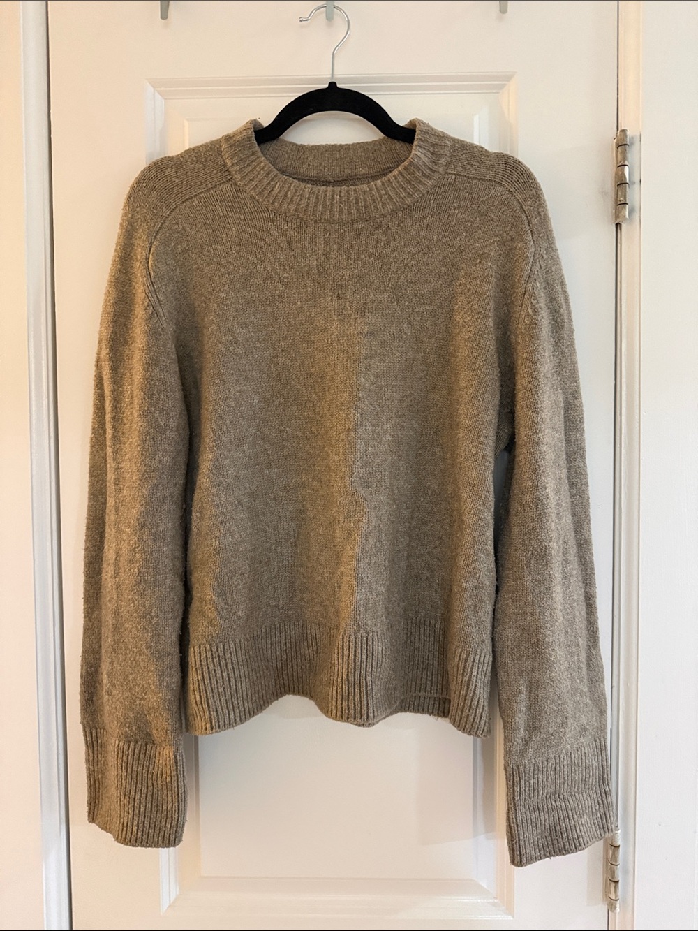 Abercrombie & Fitch Women's Crewneck Sweater in Taupe